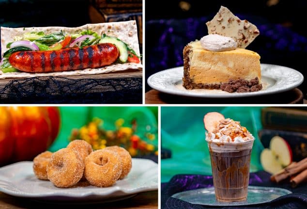 | The Main Street Mouse Hoopla Wrap Pumpkin Swirl Cheesecake Daisy's Goody-Goody Donuts; Caramel Apple Cold Brew