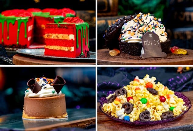 | The Main Street Mouse Poison Apple Cake Chocolate Shortcake Chocolate Silk Cheesecake Halloween Candy Mix in