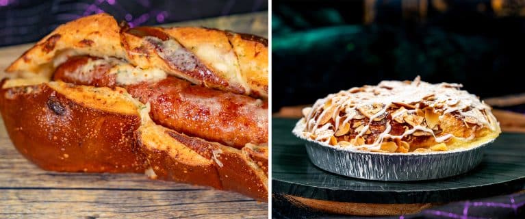 | The Main Street Mouse Fantasyland Garlic Cheesy Brat Alpine Almond Delight