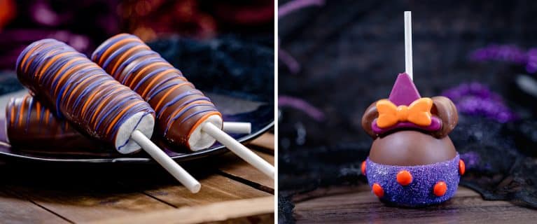 | The Main Street Mouse Halloween Marshmallow Wand Minnie Witch Caramel Apple
