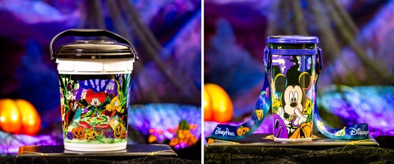 | The Main Street Mouse Halloween Popcorn Bucket Halloween Travel Tumbler