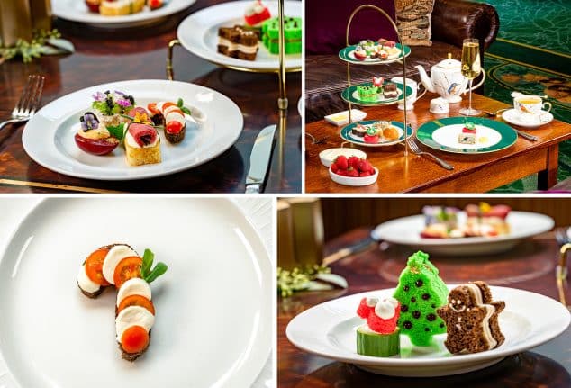 Food offerings at Holiday Tea with Santa and Mrs Claus at Hearthstone Lounge
