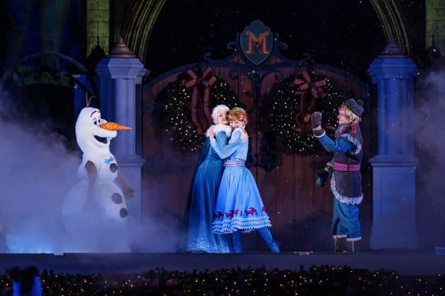 Frozen Holiday Surprise at Magic Kingdom