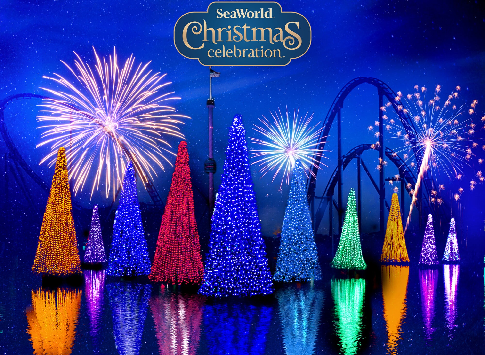 SeaWorld Christmas Trees | The Main Street Mouse Seaworld Christmas Trees