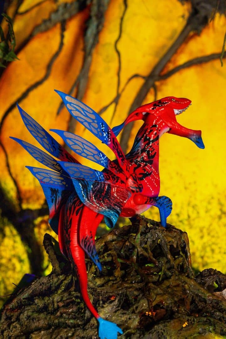 All new interactive shoulder banshee at Pandora The World of Avatar