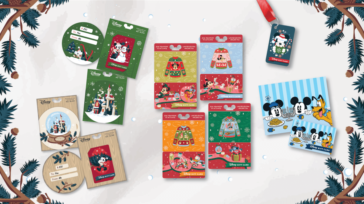Disney gift card plus pins