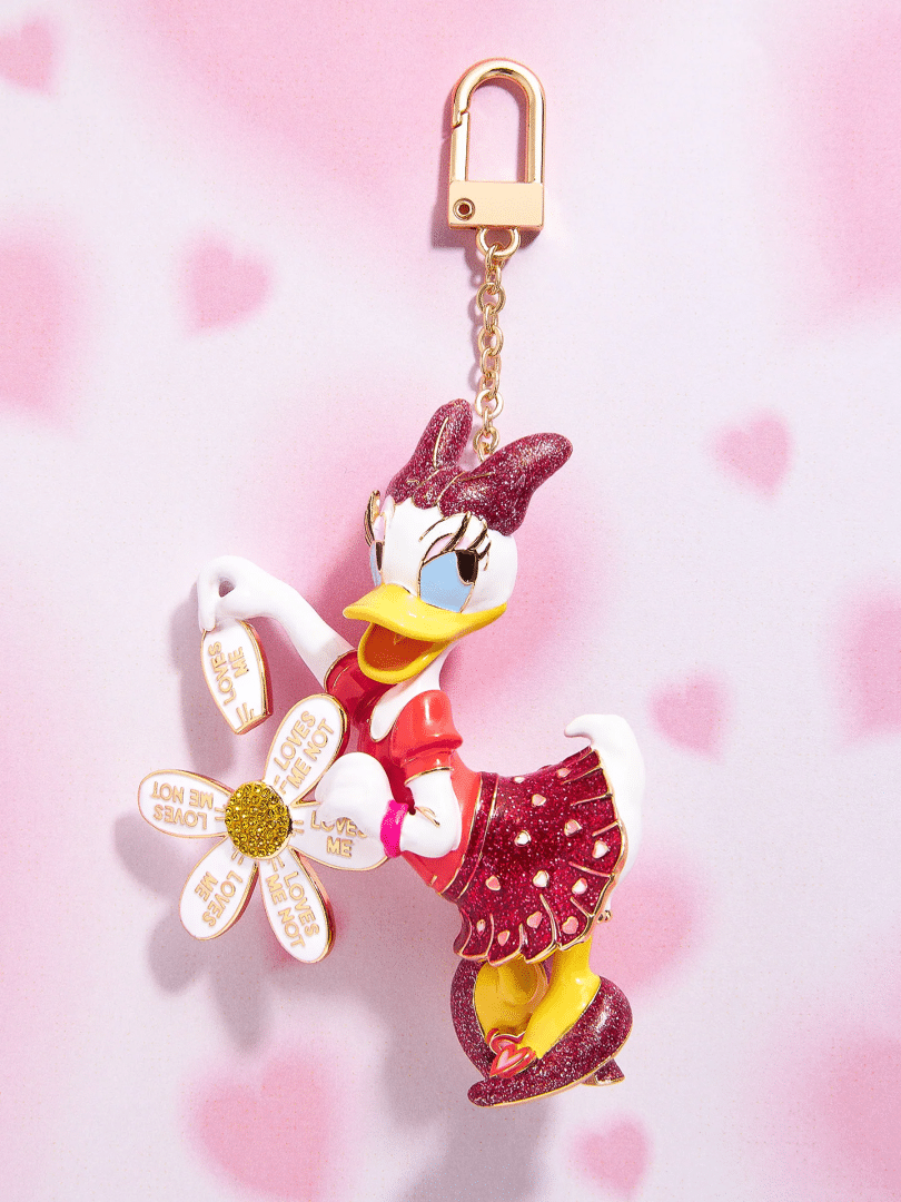 BaubleBar Disney Daisy Duck Valentines Day Bag Charm
