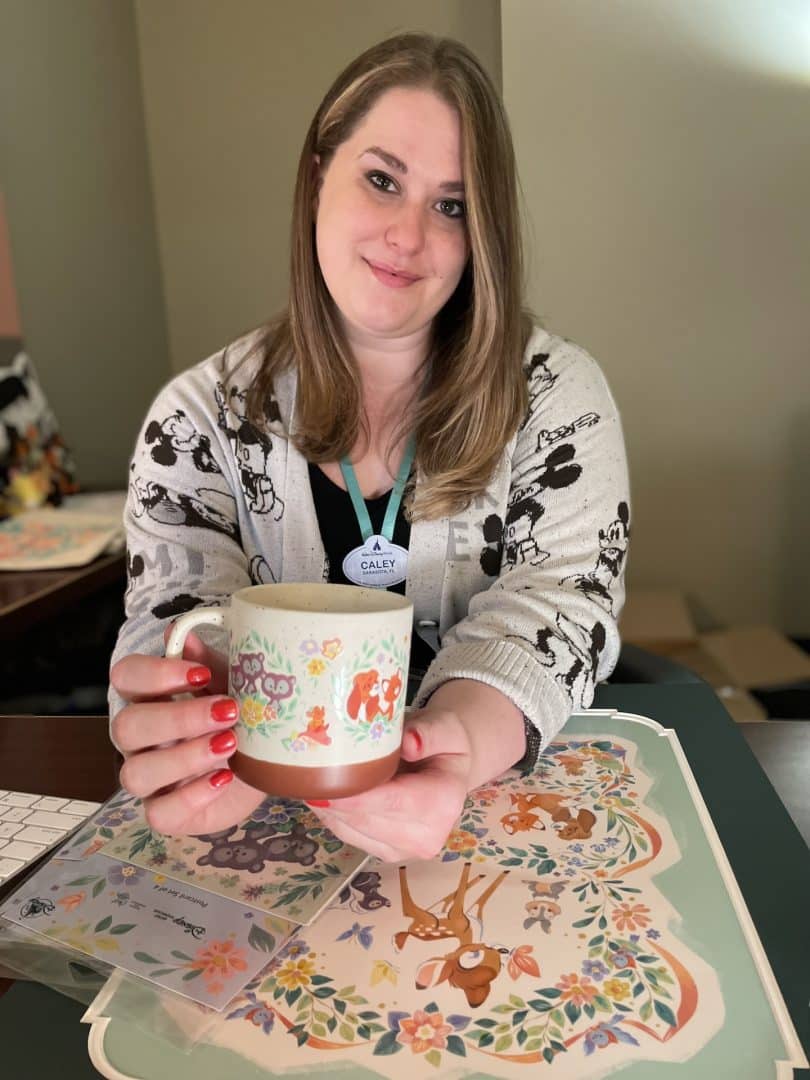 | The Main Street Mouse Disney Cast Member Working on Artwork for Epcot International Festival of the Arts Merchandise