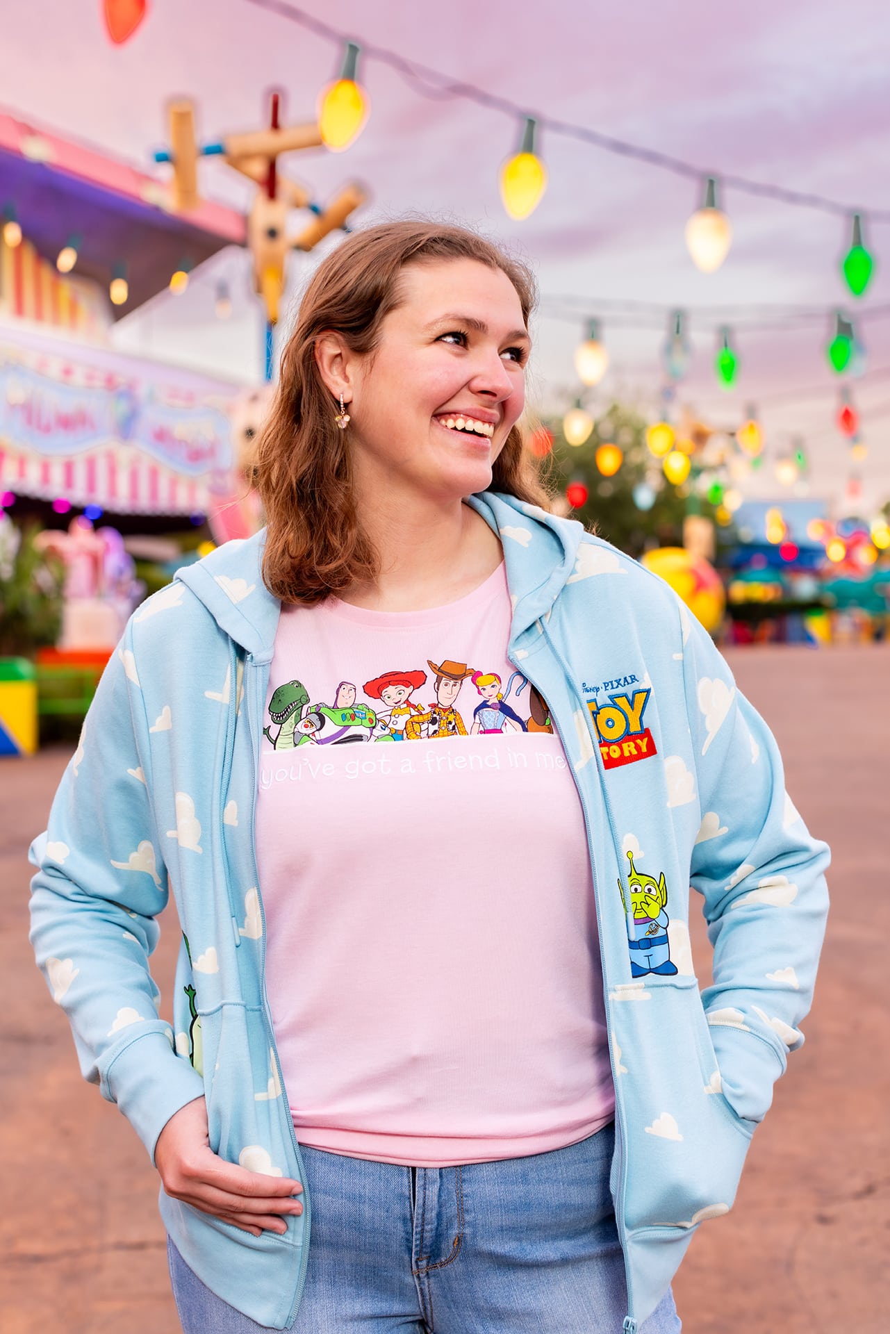 | The Main Street Mouse Toy Story Fleece Zip Hoodie