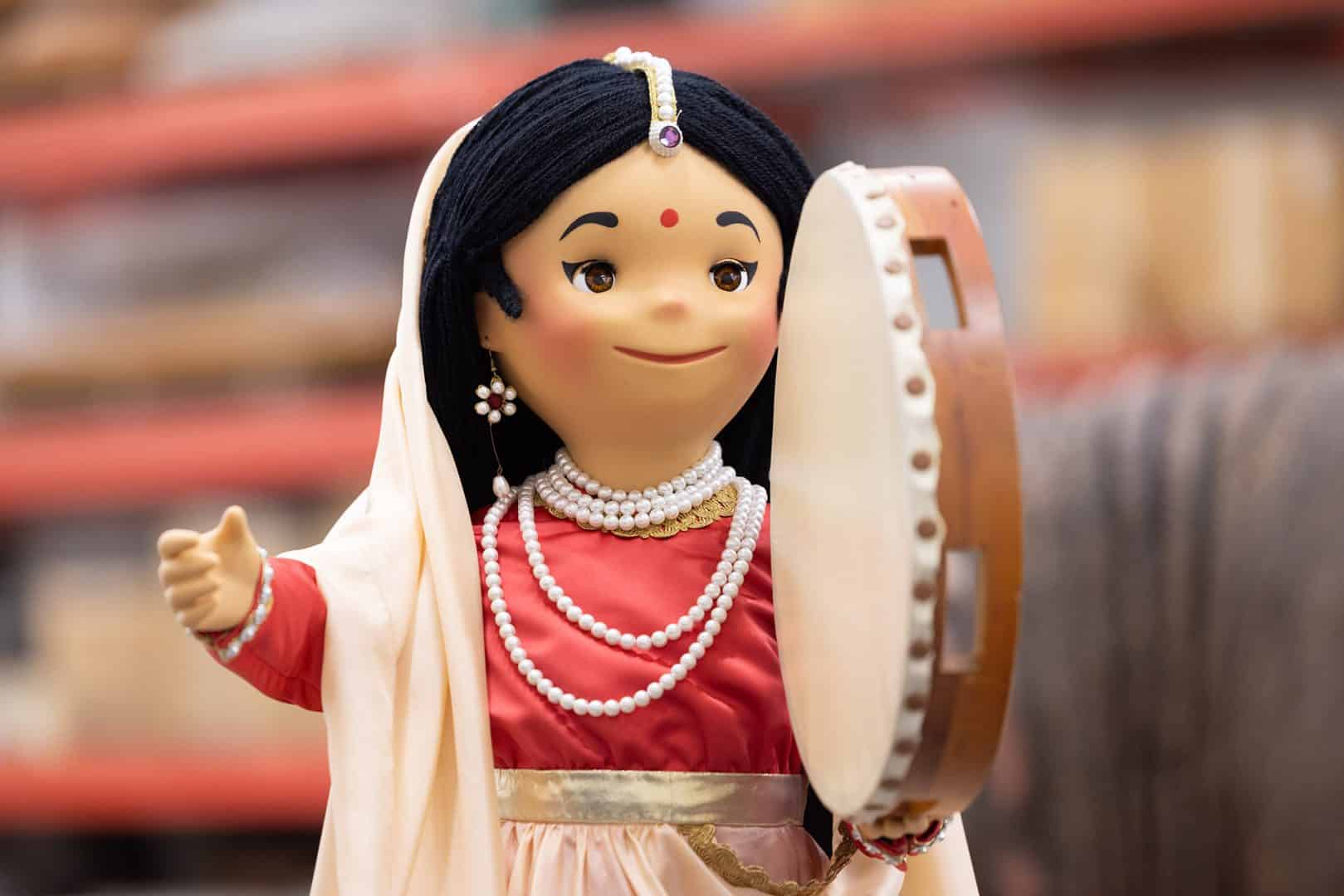 | The Main Street Mouse An “it’s a small world” doll after refurbishments at Disney World Central Shops