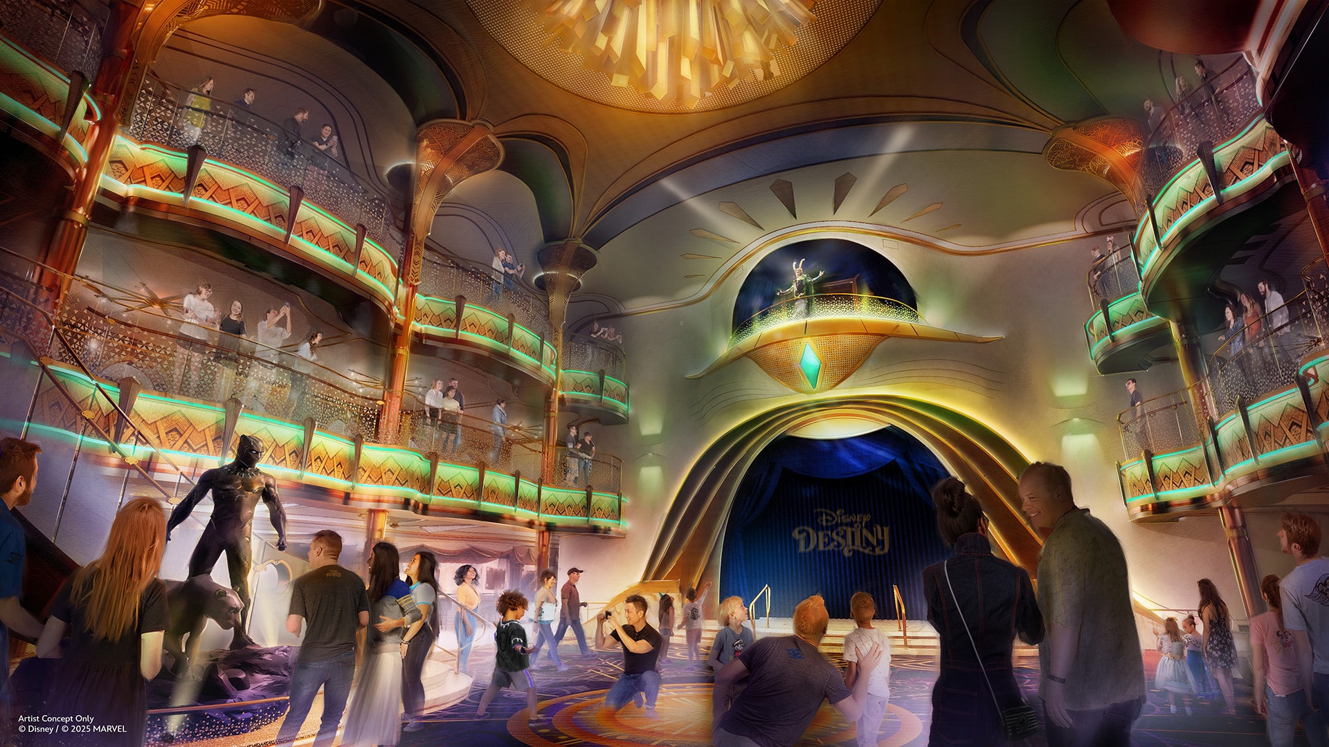 | The Main Street Mouse Rendering of Disney Destiny Grand Hall