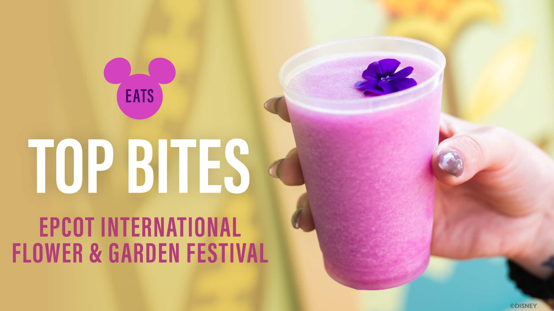 2025 WDW Eats Flower and Garden Bites Header