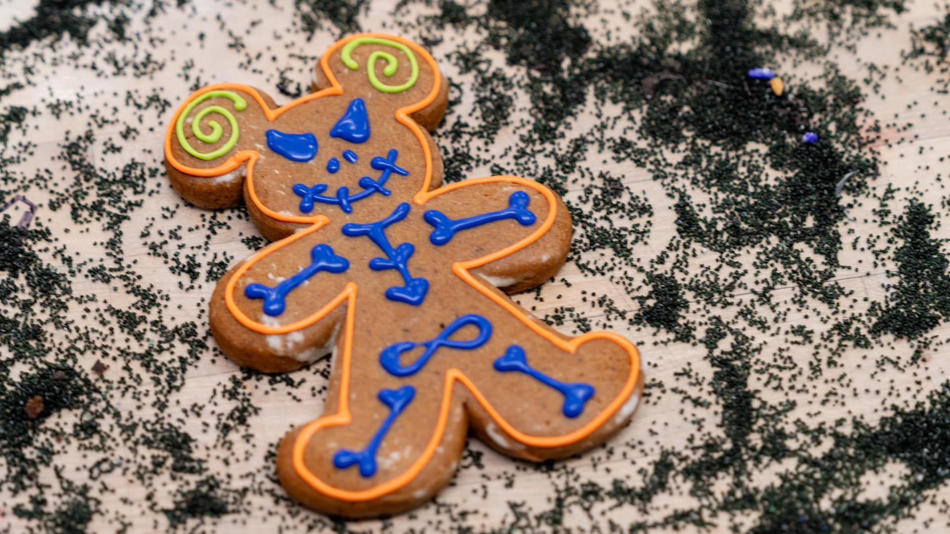 Grand Californian Great Hall Cart Halloween Gingerbread Skeleton