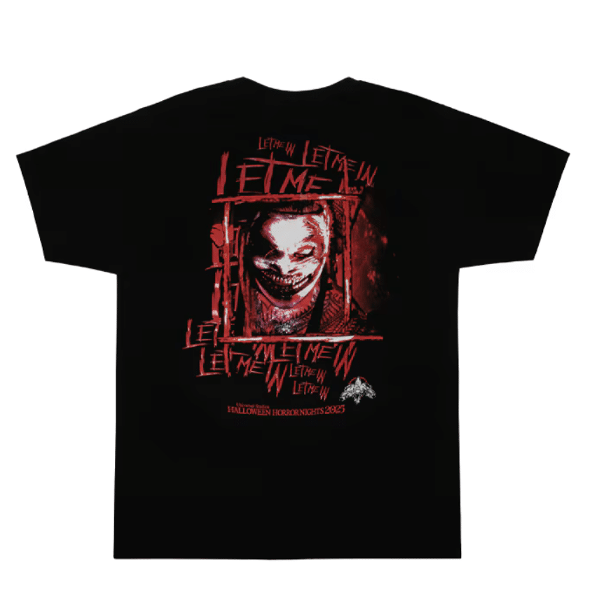Halloween Horror Nights 2025 Wyatt Sick6 "Let Me In" Adult T-Shirt