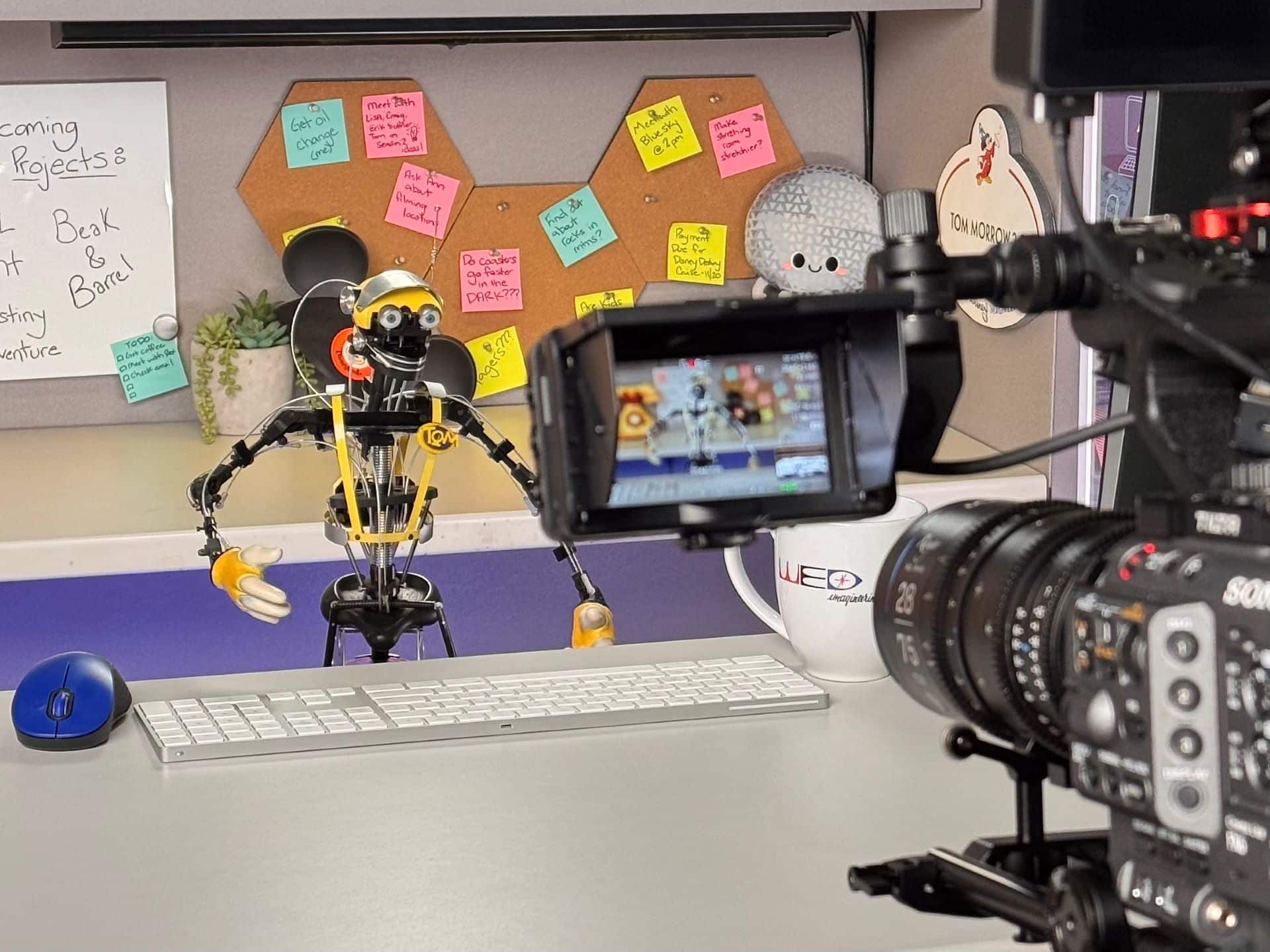 Tom at His Desk