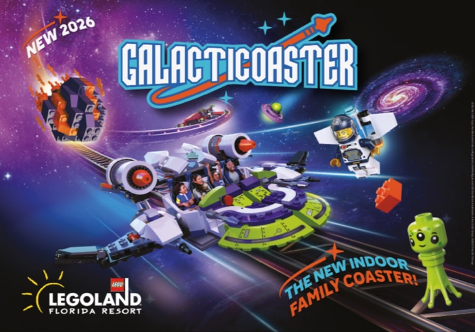 FIRST LOOK LEGOLAND Florida Reveals Galacticoaster First NEW Indoor Coaster