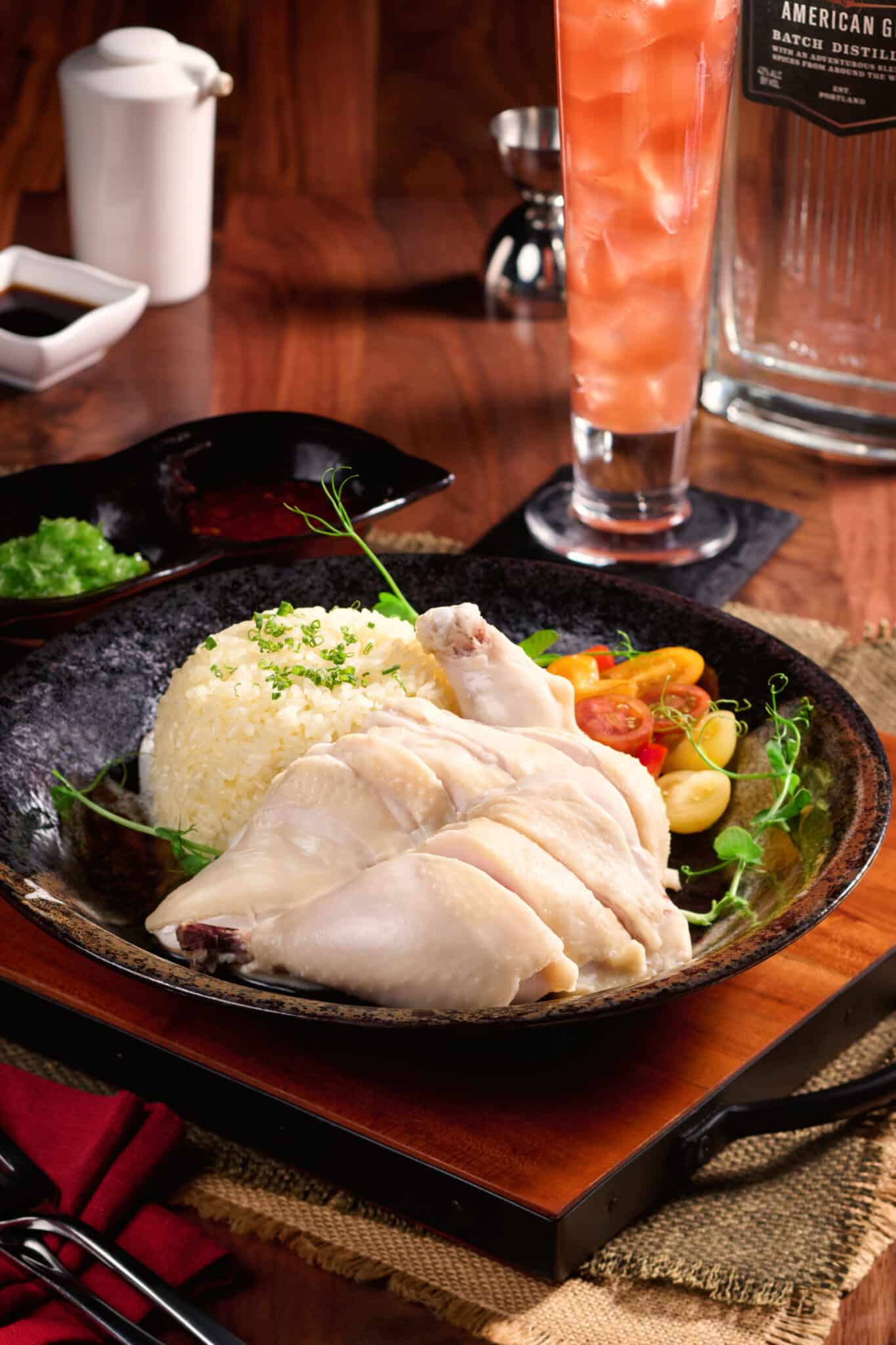 March Singapore Singapore Chicken Rice and Rhubarb Singapore Sling | The Main Street Mouse March Singapore Singapore Chicken Rice and Rhubarb Singapore Sling