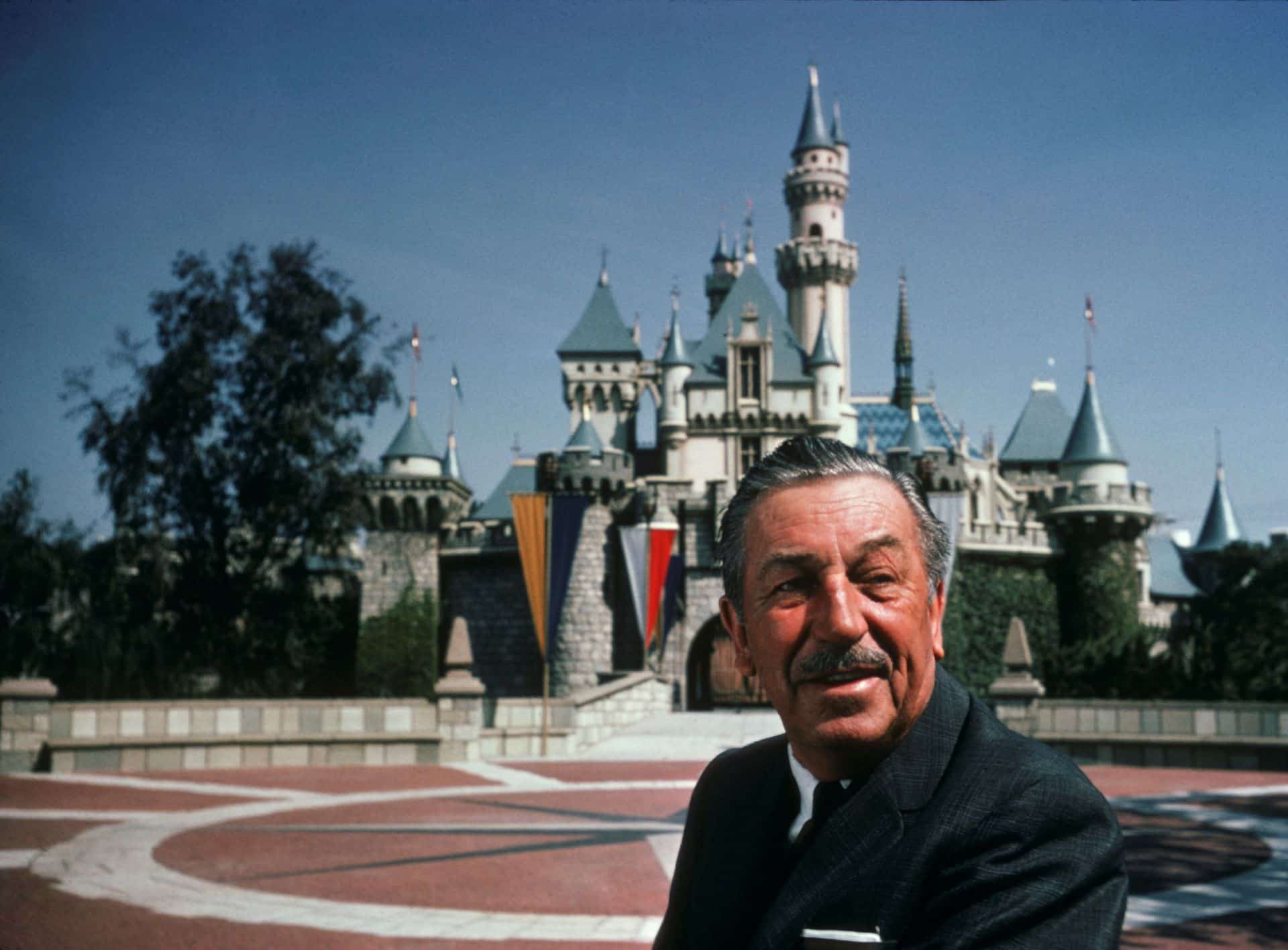 Walt-Disney-and-Sleeping-Beauty-Castle