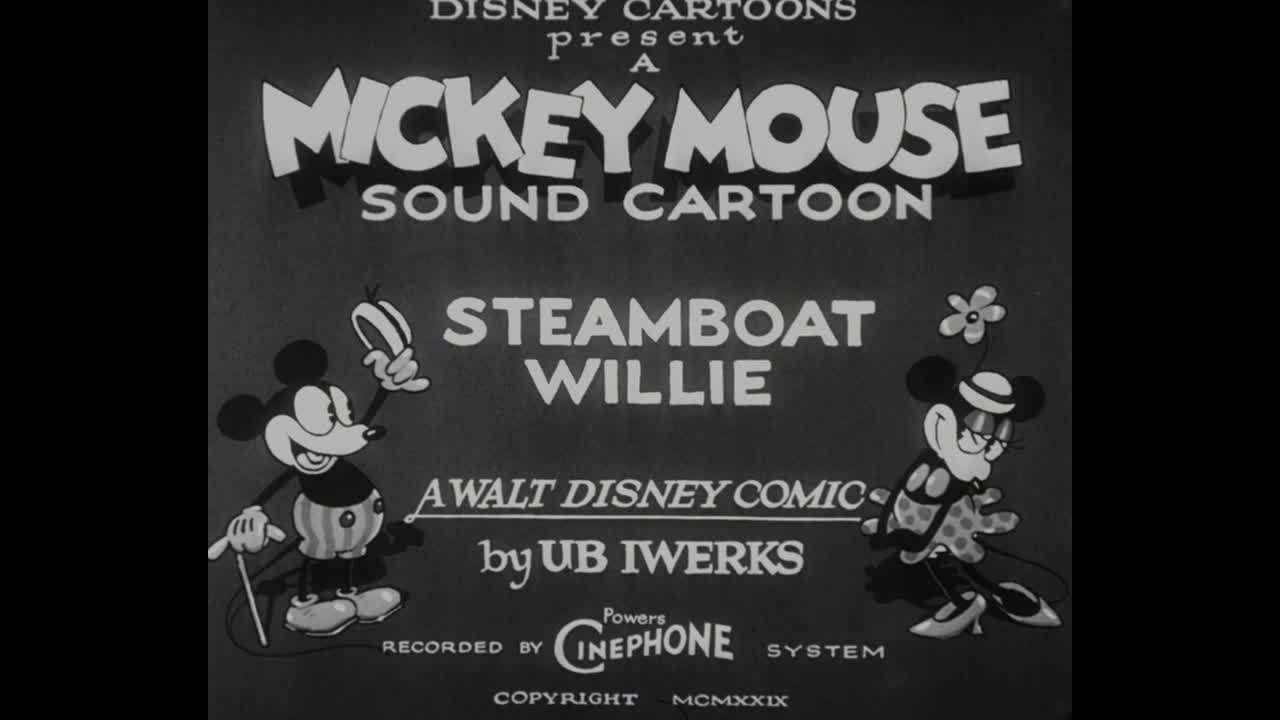 Steamboat Willie Title Card