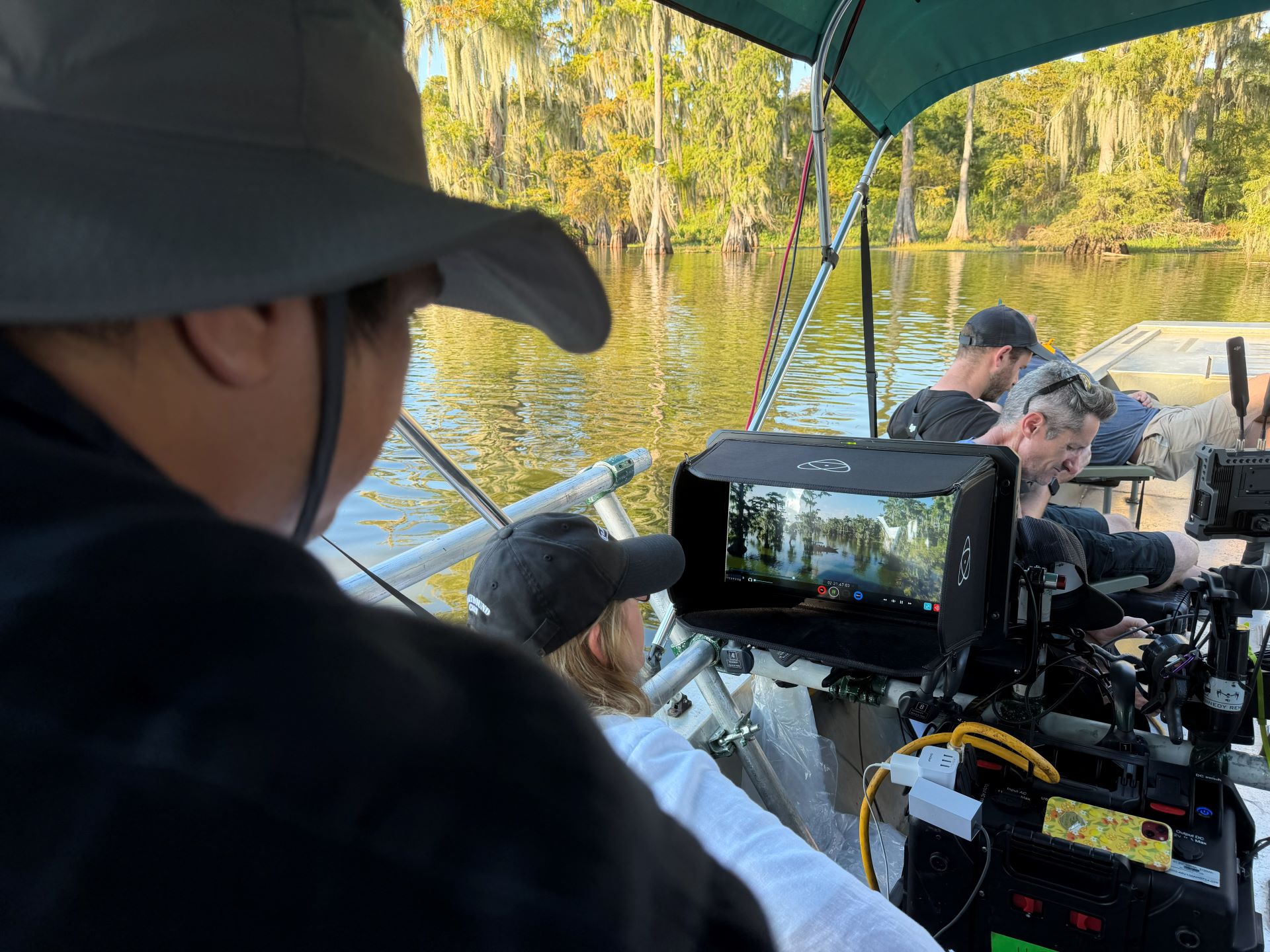 Boat for filming soarin across america