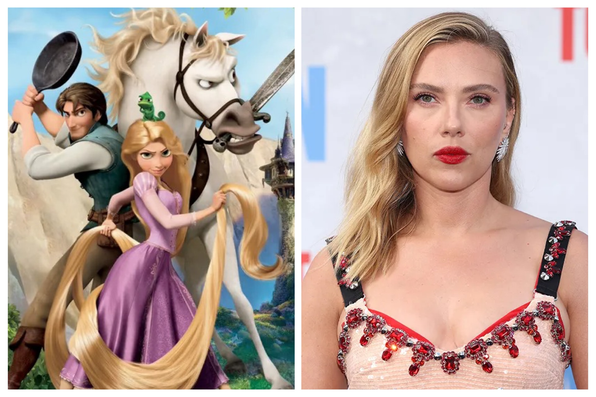 Live action tangled Scarlett Johansson | The Main Street Mouse Live Action Tangled Scarlett Johansson