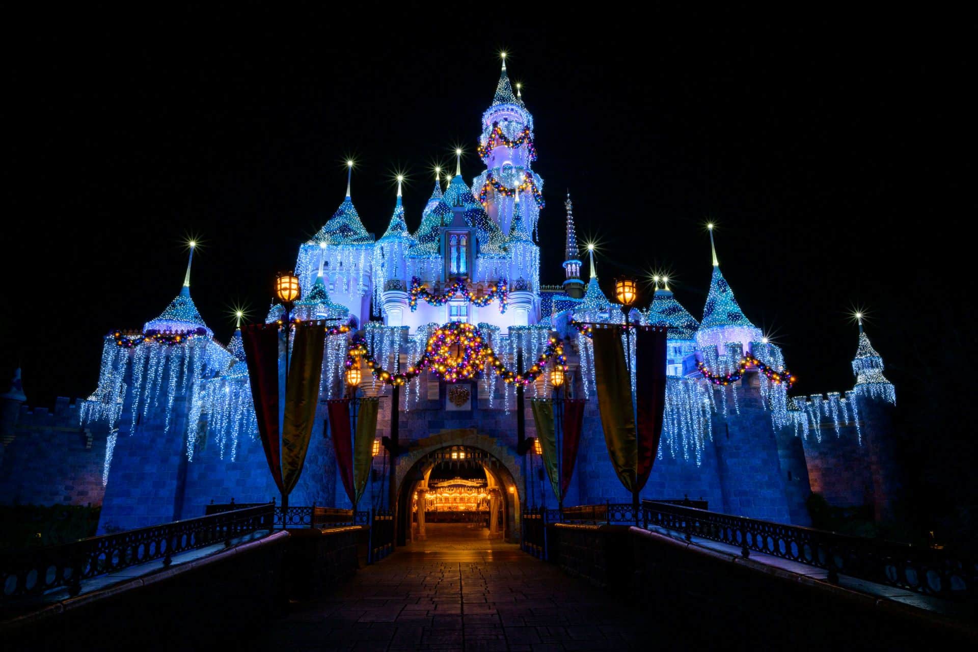 Sleeping-Beauty-Castle-at-Disneyland-for-Holidays-2025