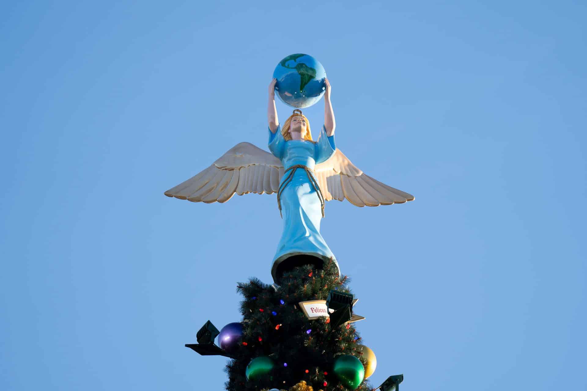 Christmas tree topper at disney world