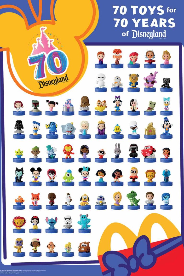 Disneyland Resort 70th Anniversary McDonald’s Happy Meal Toys | The Main Street Mouse
