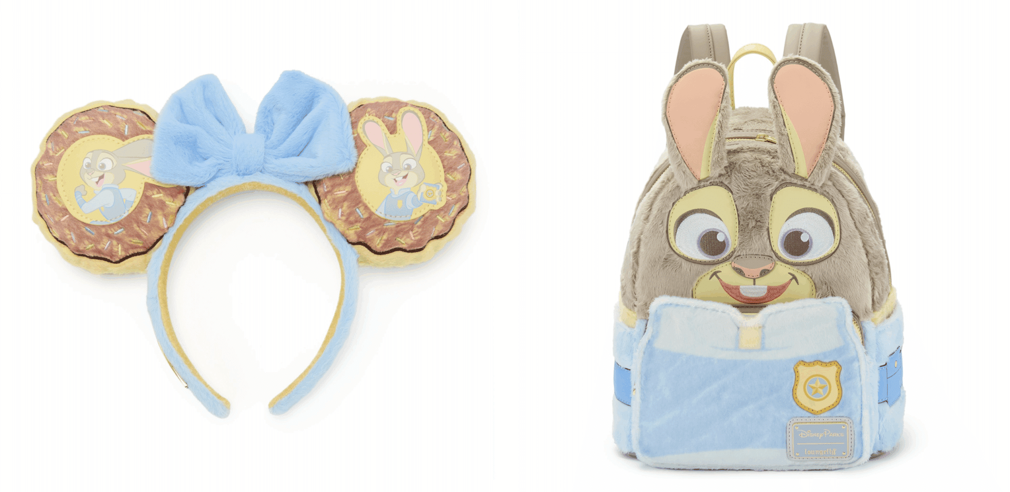 Judy Hopps Loungefly Ear Headband for Adults and the Judy Hopps Loungefly Mini Backpack | The Main Street Mouse Judy Hopps Loungefly Ear Headband for Adults and the Judy Hopps Loungefly Mini Backpack