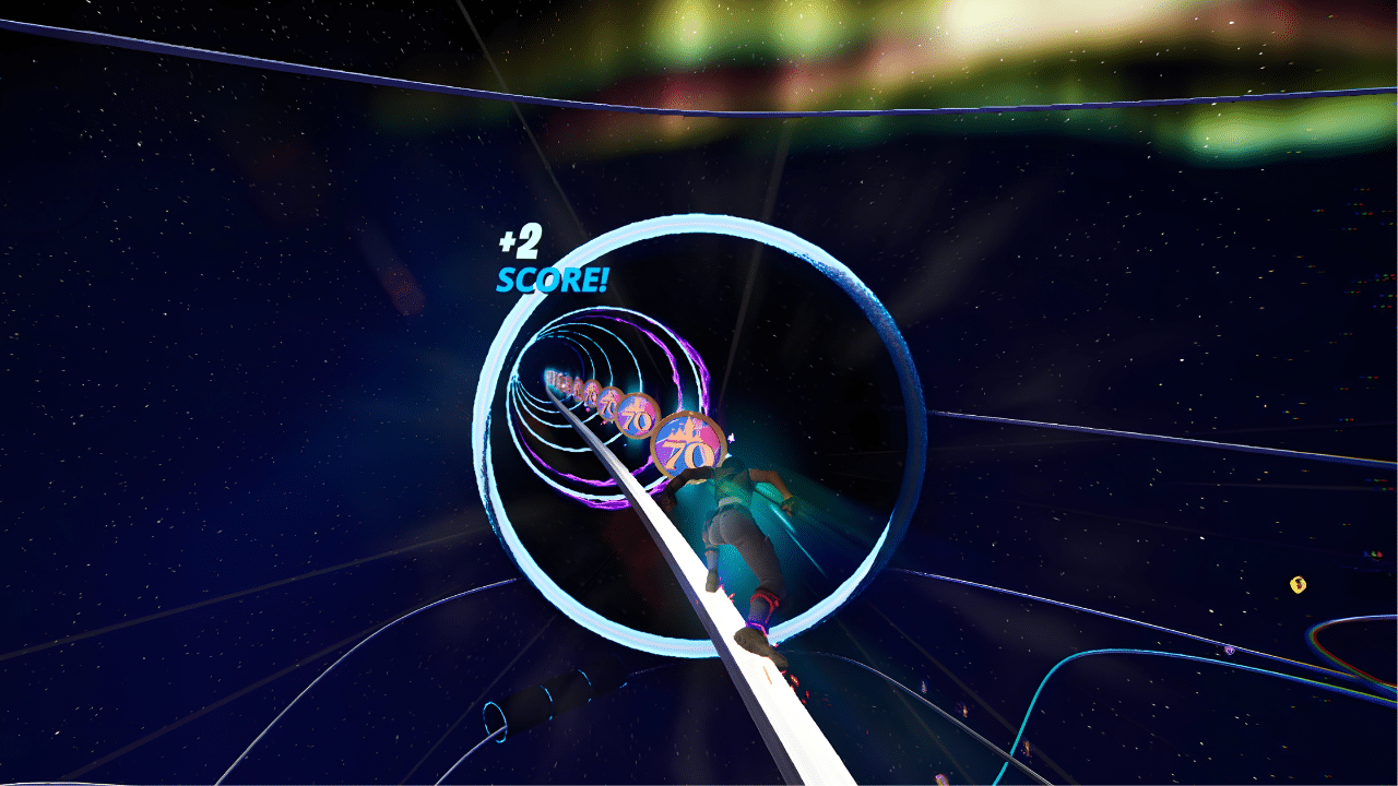 Space mountain rocket race