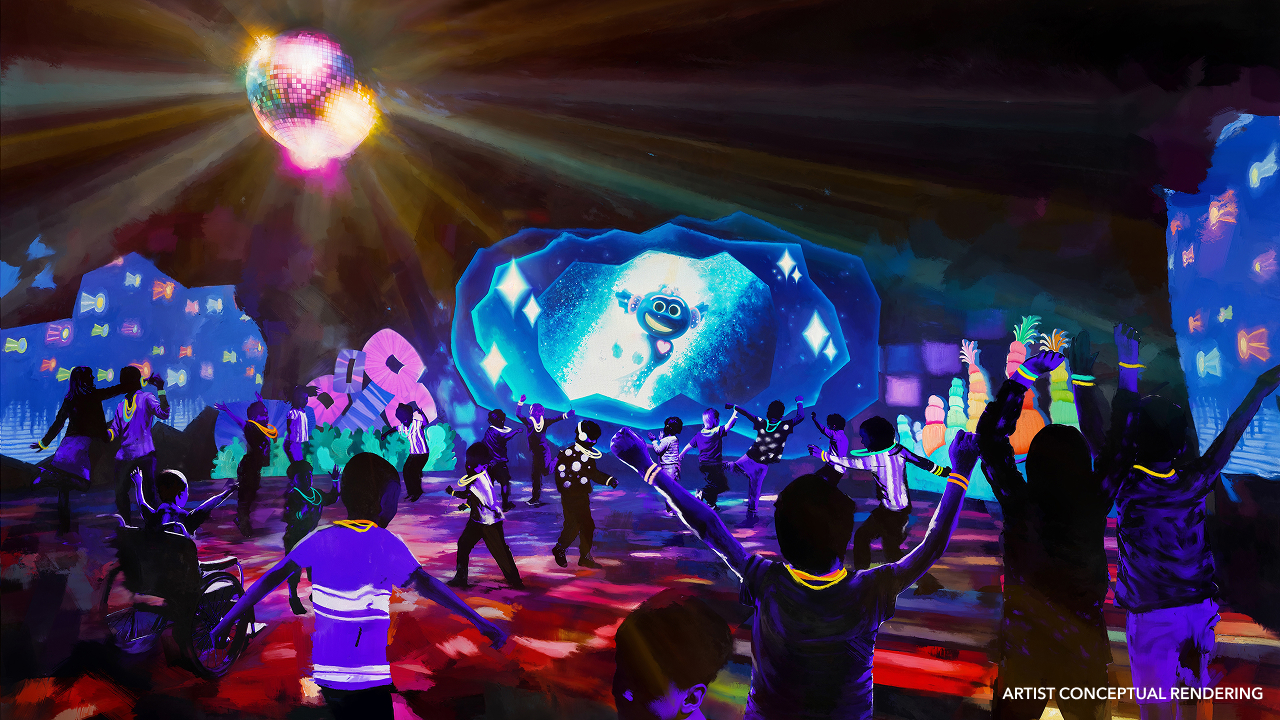 E dreamworks Trollsfest King Trollex Techno Dance Party Rendering