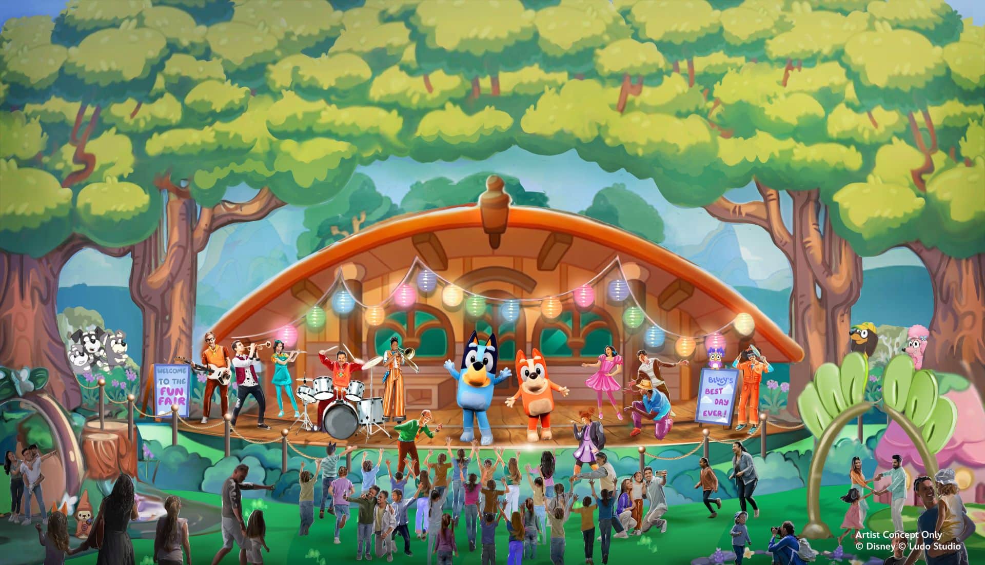 Disneyland bluey and bingo