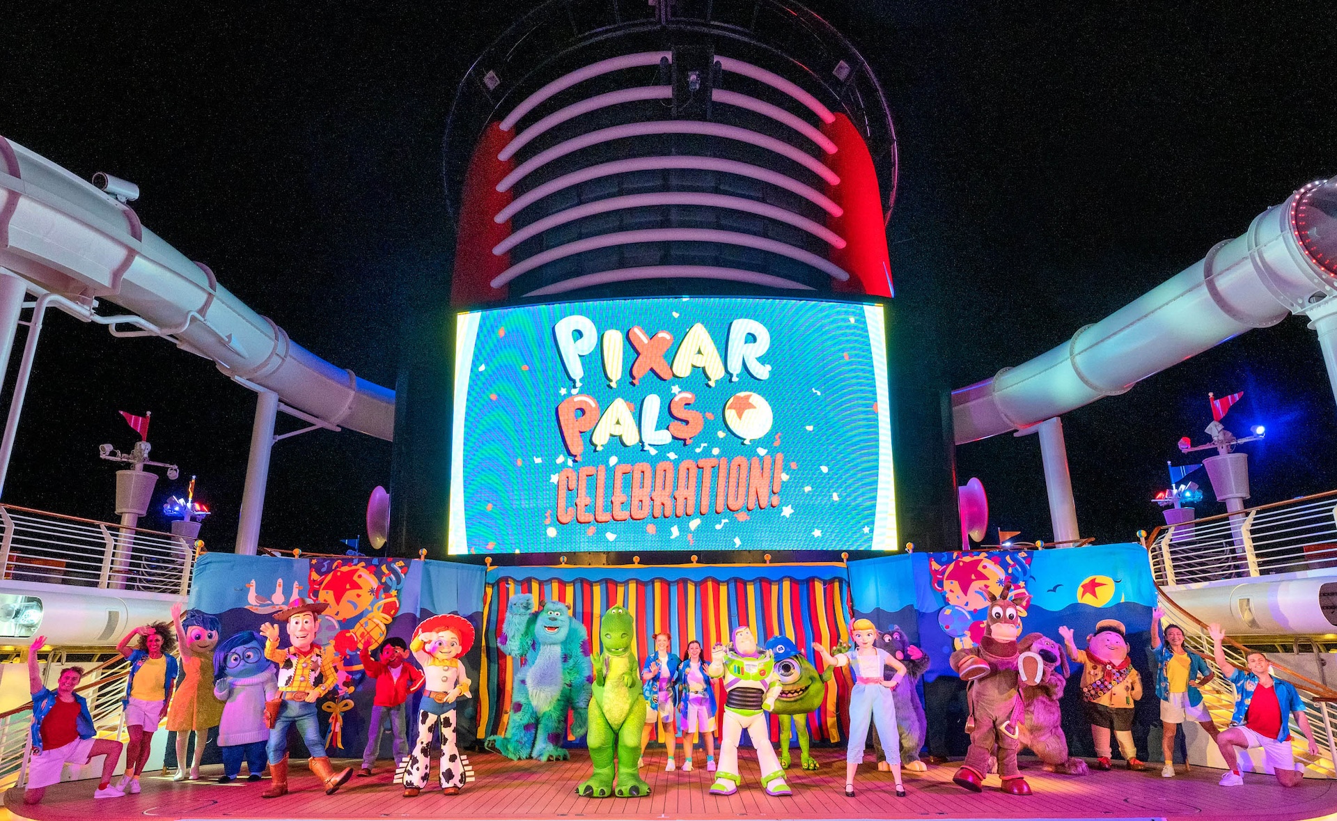 Disney Cruise Line guests are immersed in the everunfolding stories of their favorite toys monsters and heroes during Pixar Day at Sea a daylong themed event that takes place aboard special sailings on the Disney Fantasy Families can join many of the | The Main Street Mouse Disney Cruise Line Guests Are Immersed in the Ever unfolding Stories of Their Favorite Toys Monsters and Heroes During Pixar Day at Sea a Day long Themed Event That Takes Place Aboard Special Sailings on the Disney Fantasy Families Can Join Many of the