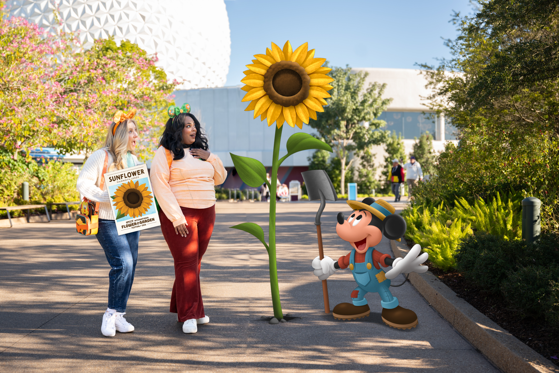 EPCOTMagicShotwithMickeyMouseforFlowerandGardenFestival | The Main Street Mouse Epcot magic shot with mickey mouse for flower and garden festival