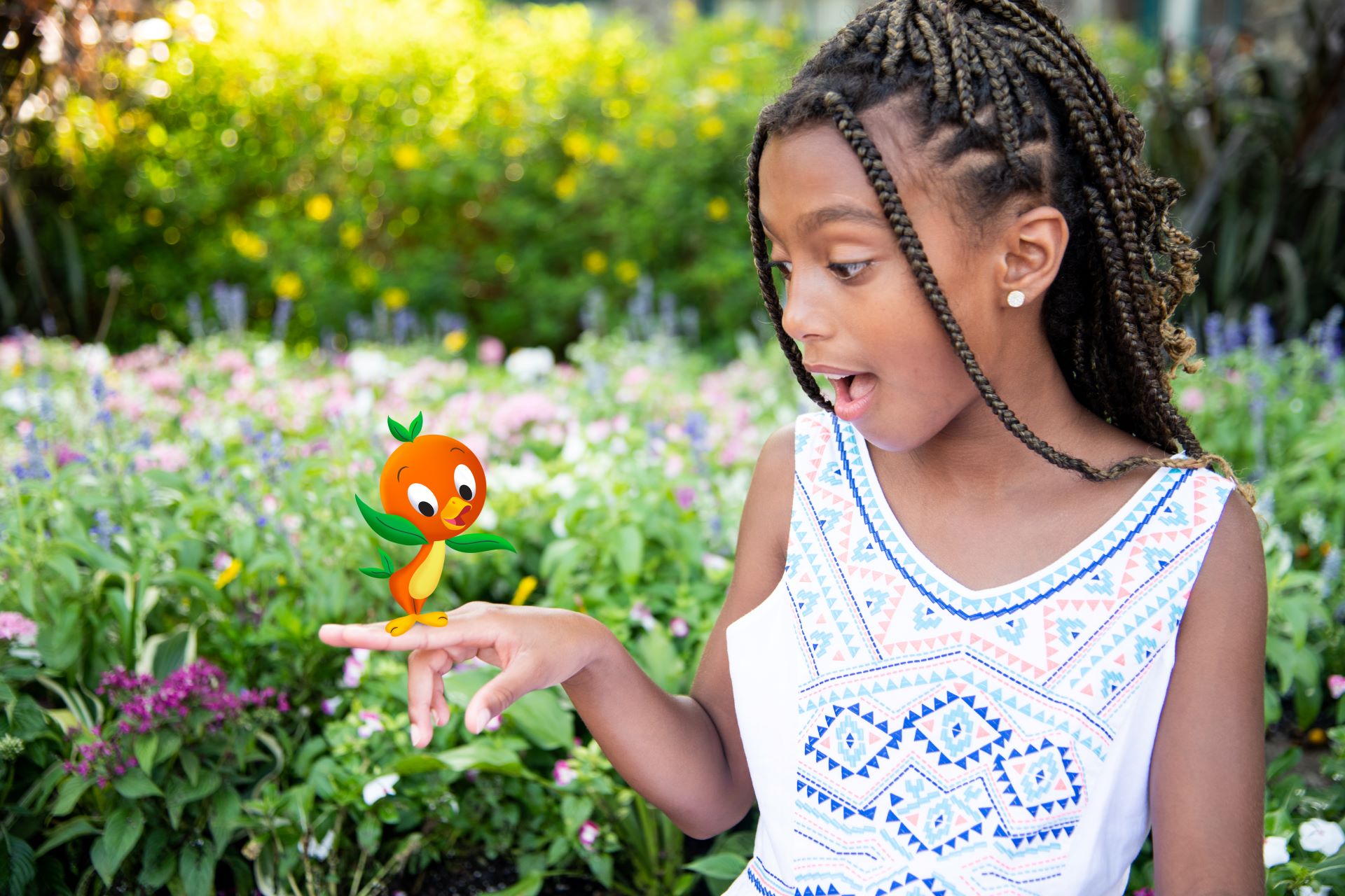 EPCOTMagicShotwithOrangeBird | The Main Street Mouse Epcot magic shot with orange bird