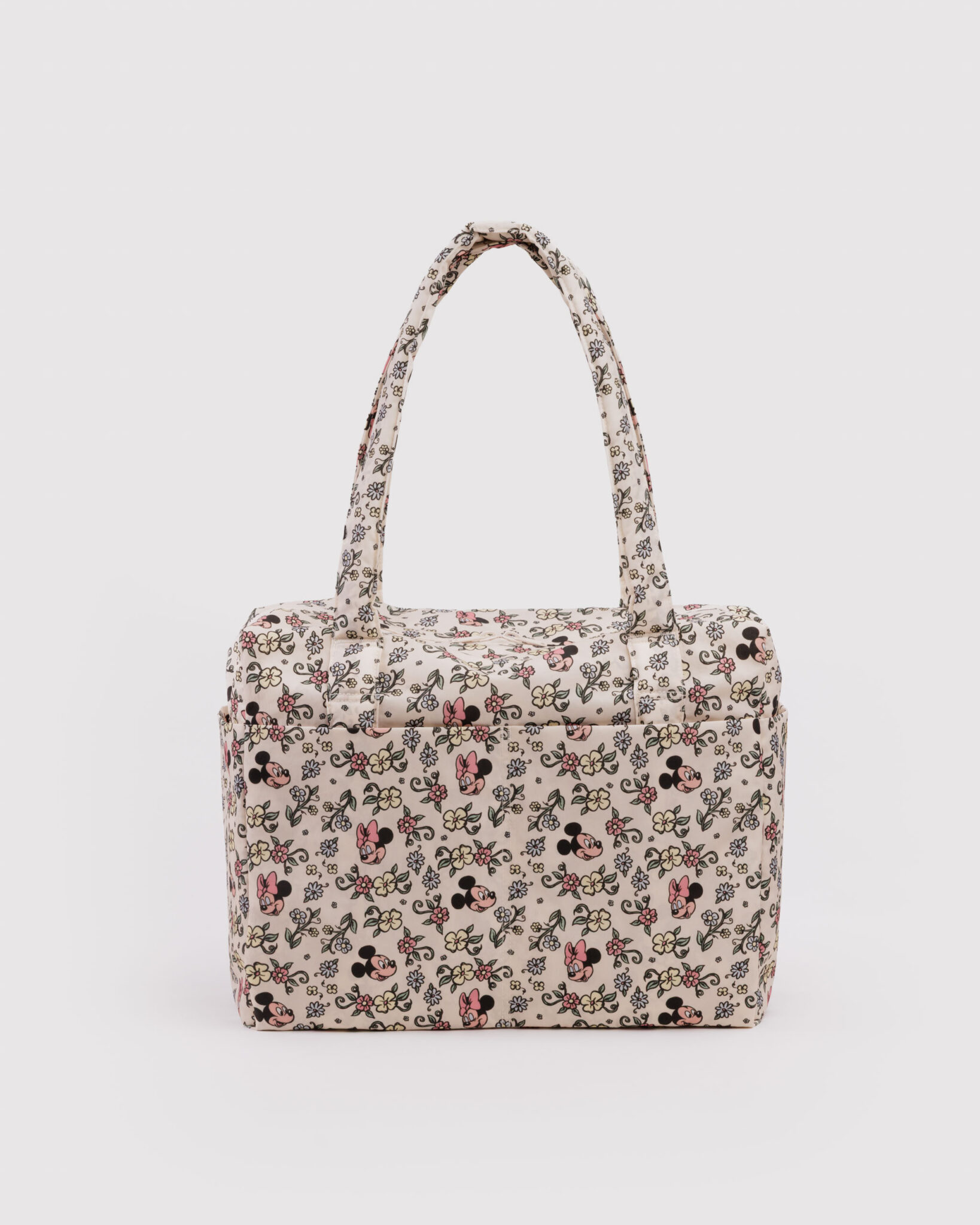 Mickey and Minnie Mouse Floral Carry On Bag by Baggu Disney Store Exclusive