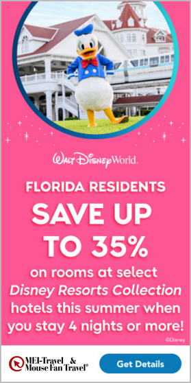 Florida Residents 35% Off WDW Offer
