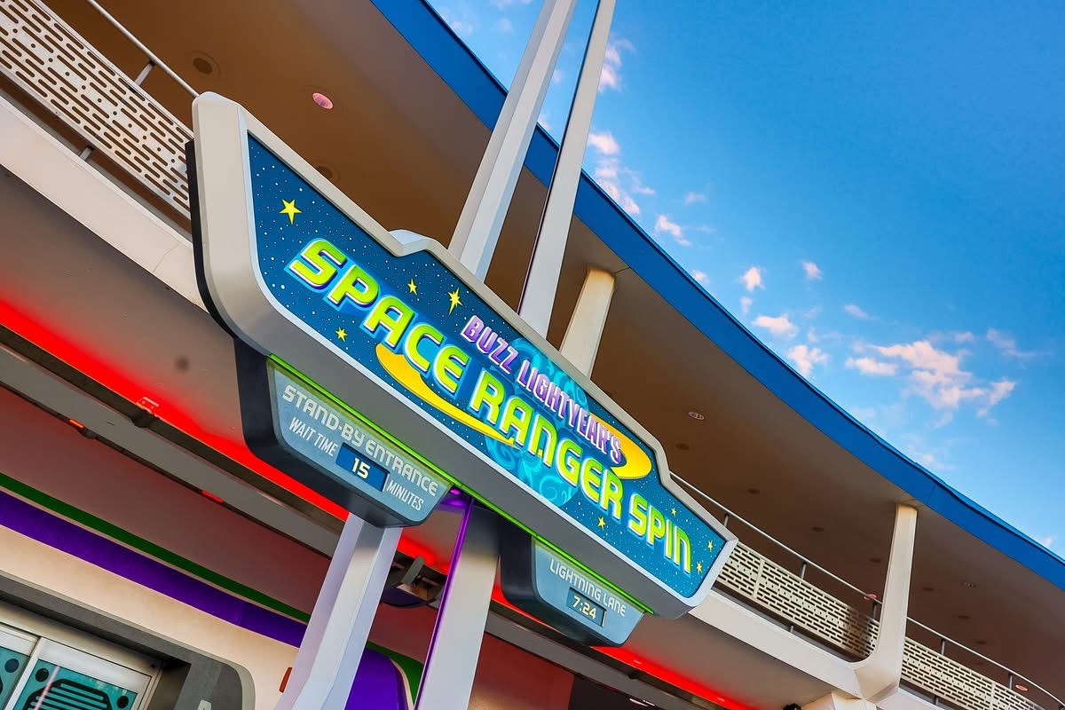 Buzz Lightyear space Ranger spin sign | The Main Street Mouse Buzz Lightyear Space Ranger Spin Sign