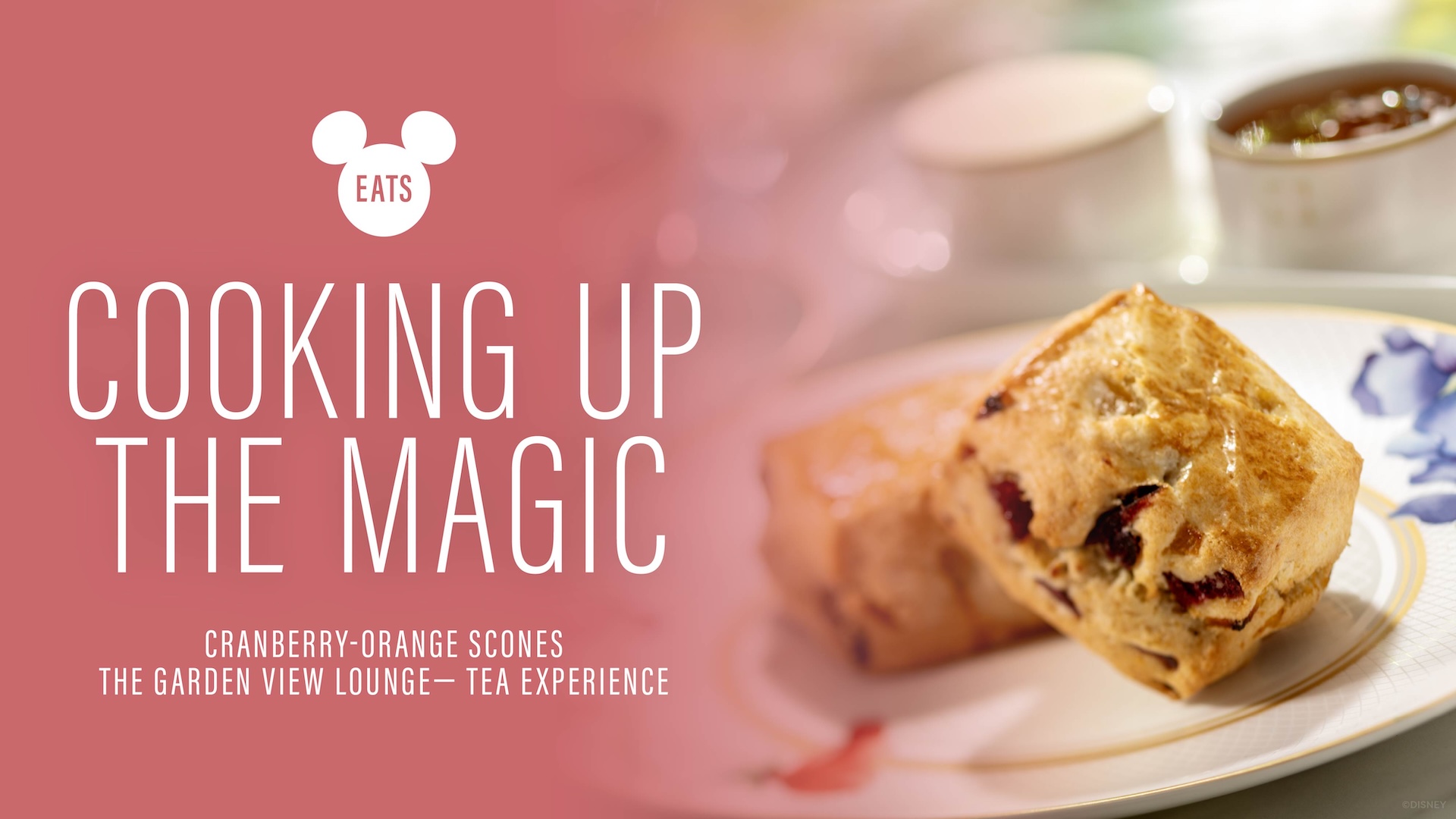 Disney Eats Orange cranberry Scone Recipes from the Garden View Lounge