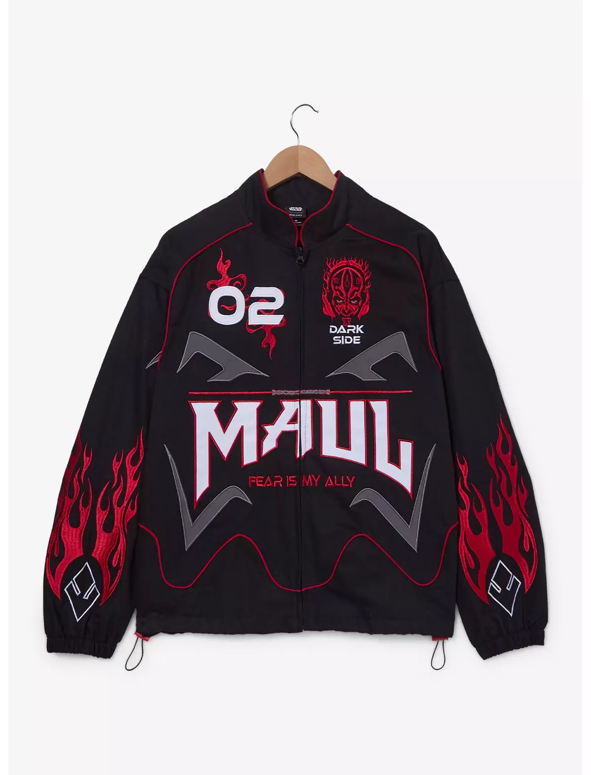 Star Wars Darth Maul Embroidered Moto Jacket BoxLunch Exclusive | The Main Street Mouse Star Wars Darth Maul Embroidered Moto Jacket Boxlunch Exclusive