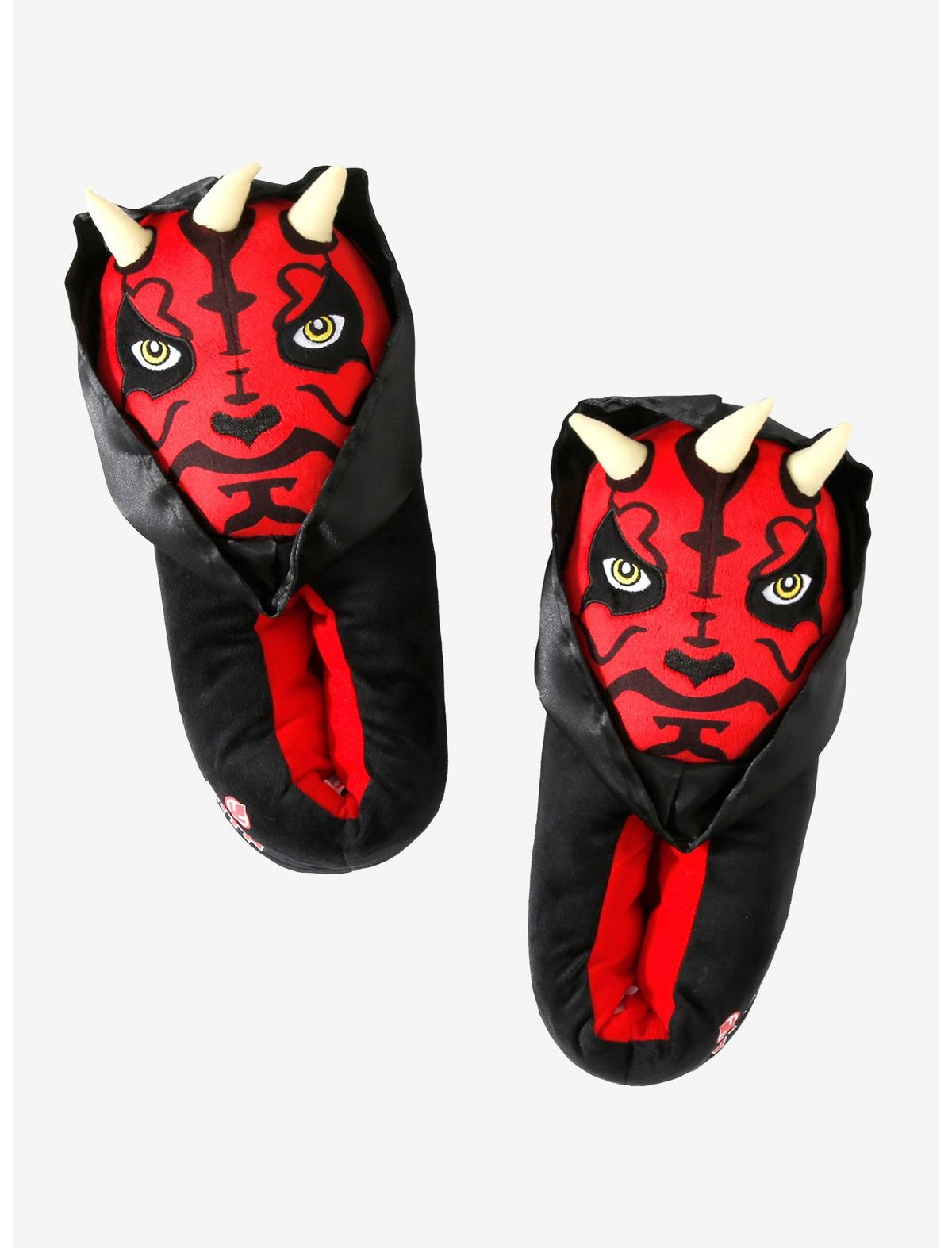Star Wars Darth Maul 3D Plush Slippers | The Main Street Mouse Star Wars Darth Maul 3d Plush Slippers