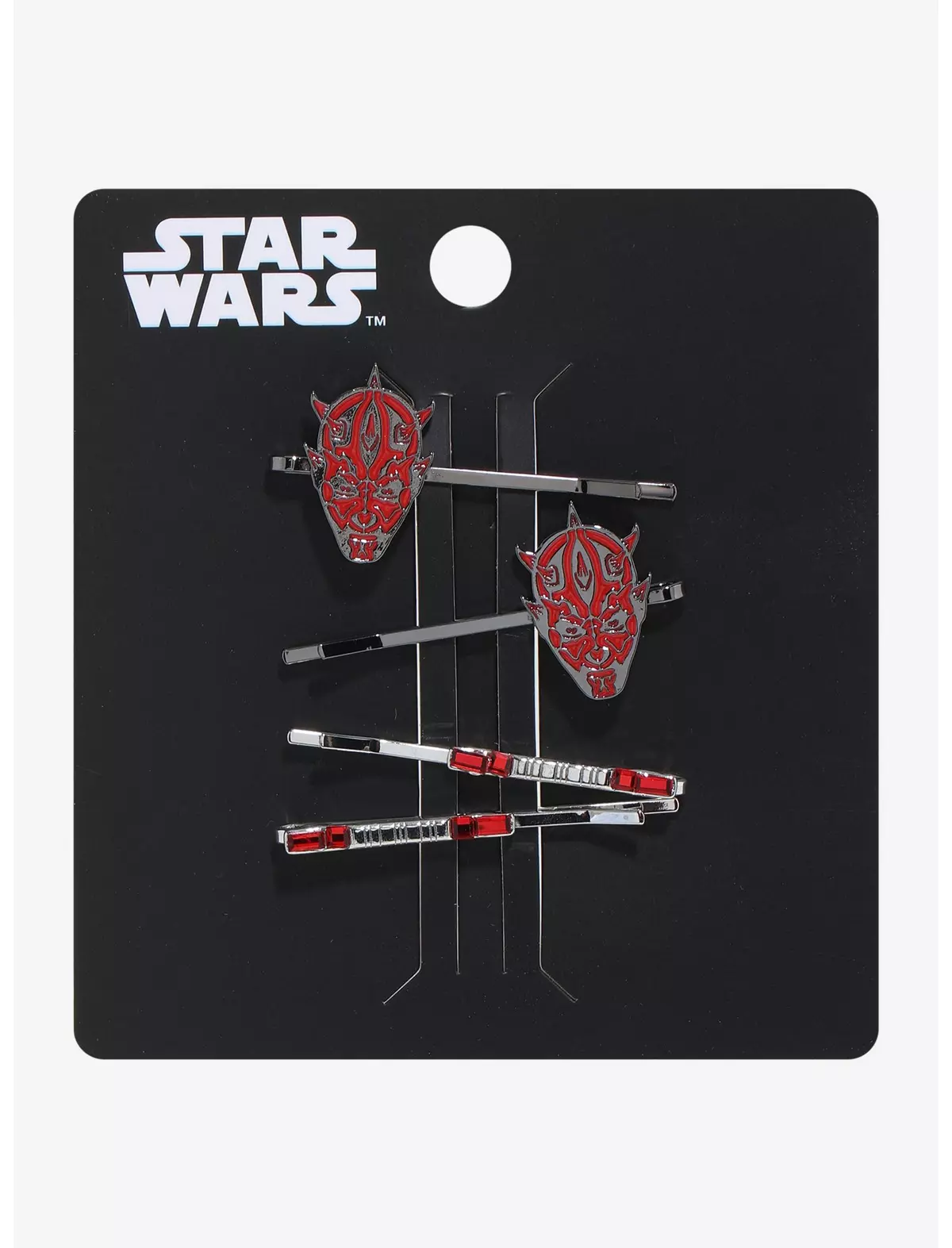 Star Wars Darth Maul Hair Clip Set | The Main Street Mouse Star Wars Darth Maul Hair Clip Set