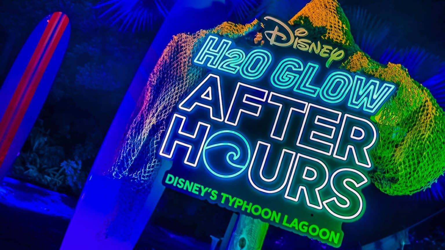 Disney Reveals 2026 H2O Glow After Hours Event Dates at Disneys Typhoon Lagoon