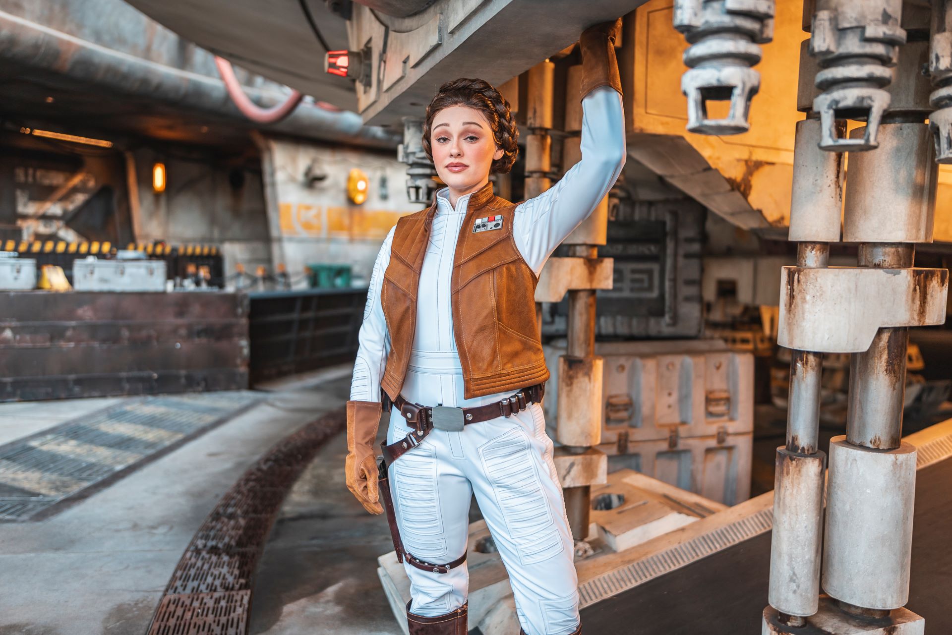 Leia organa at star wars galaxys edge at disneyland