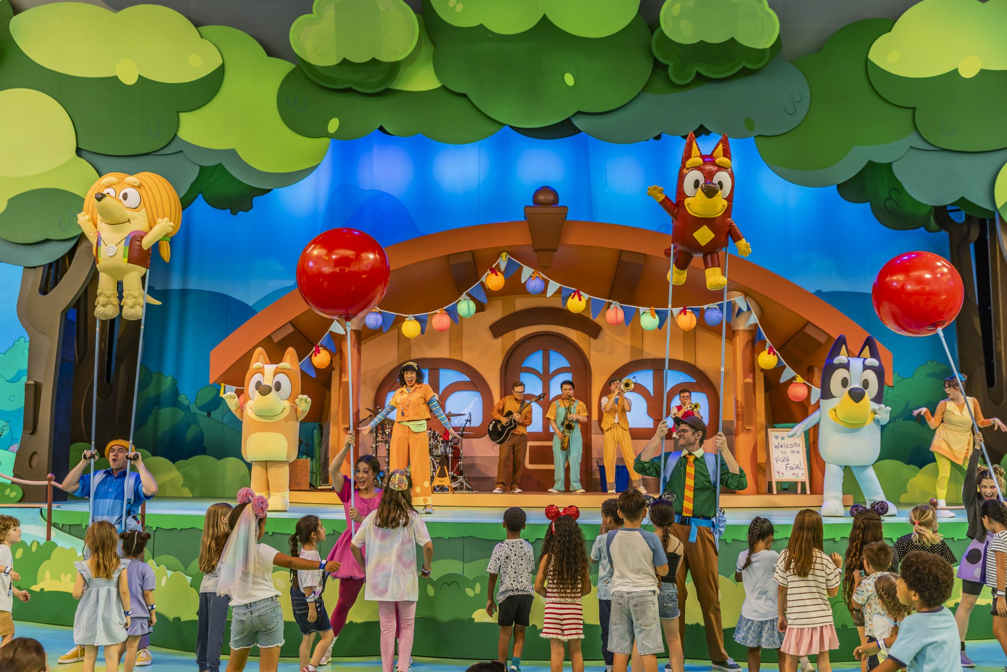 A moment from Blueys Best Day Ever at Fantasyland Theatre at Disneyland Park | The Main Street Mouse a Moment from blueys Best Day Ever at Fantasyland Theatre at Disneyland Park