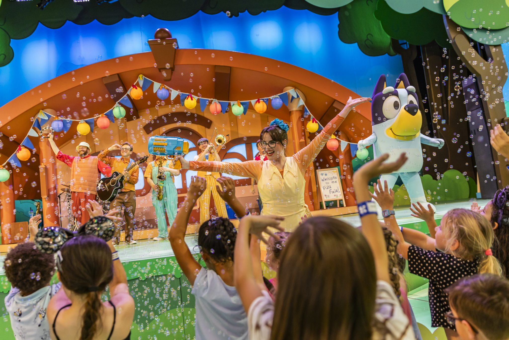 A moment from Blueys Best Day Ever at Fantasyland Theatre at Disneyland Park | The Main Street Mouse a Moment from blueys Best Day Ever at Fantasyland Theatre at Disneyland Park