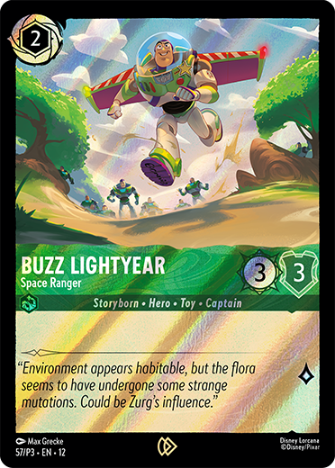 Buzz Lightyear Space Ranger promo card | The Main Street Mouse Buzz Lightyear Space Ranger Promo Card