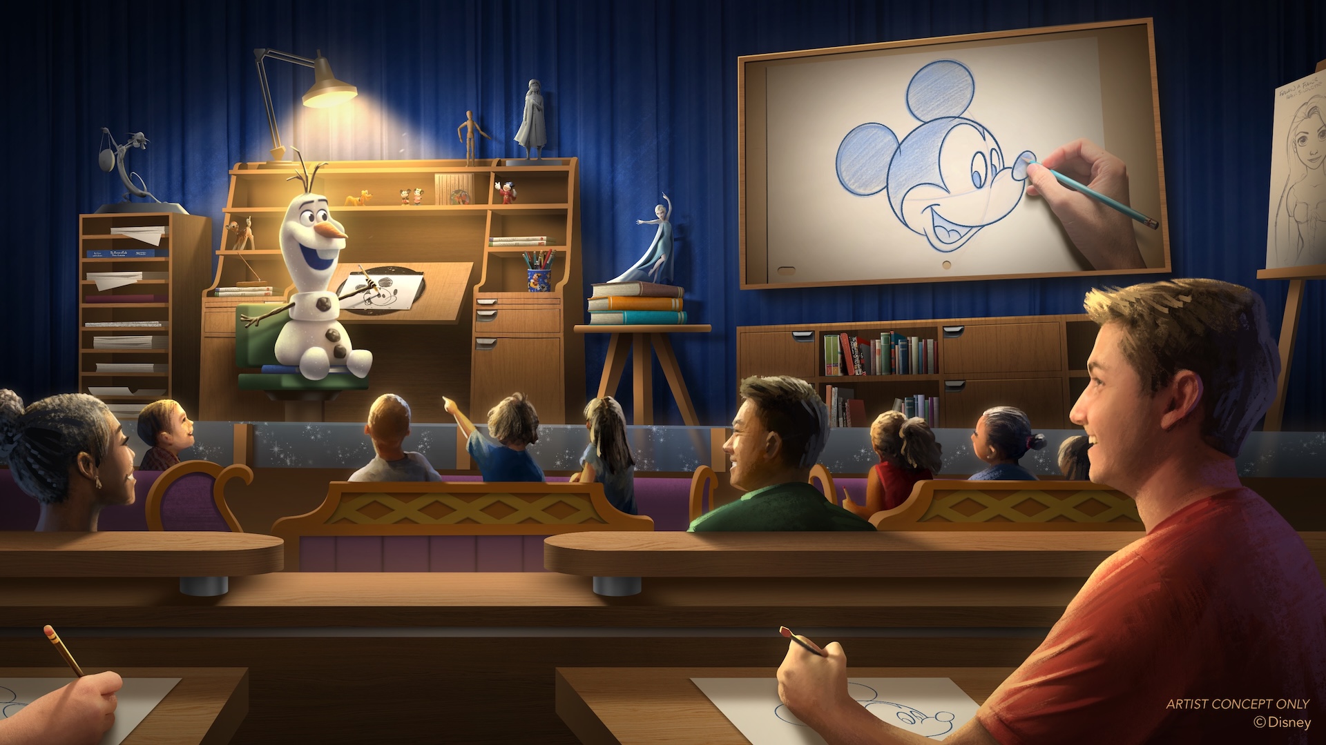 Learn to Draw with Olaf at the Magic of Disney Animation