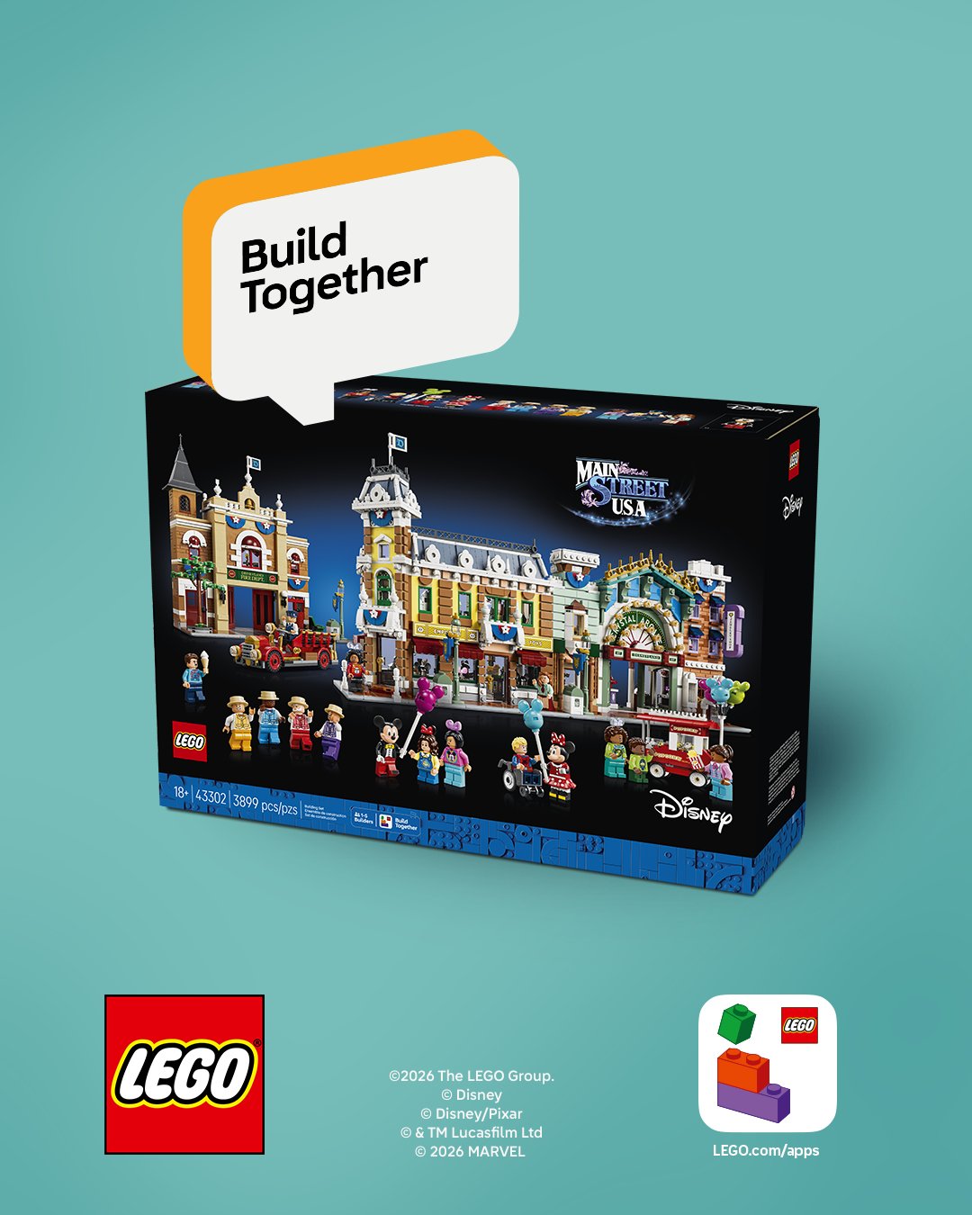 Main Stret Usa Lego Disneyland 10