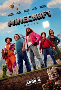 A minecraft movie poster